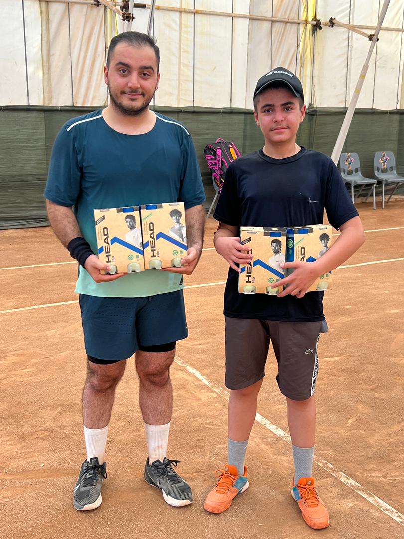 قهرمانی حامد زمان زاده در مسابقات تنیس سطح c خاوران تبریز